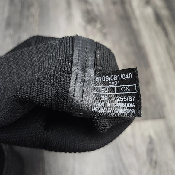 Zara women's chunky heeled boots size 39 8 black socks Y2K 90s - Picture 6 of 13